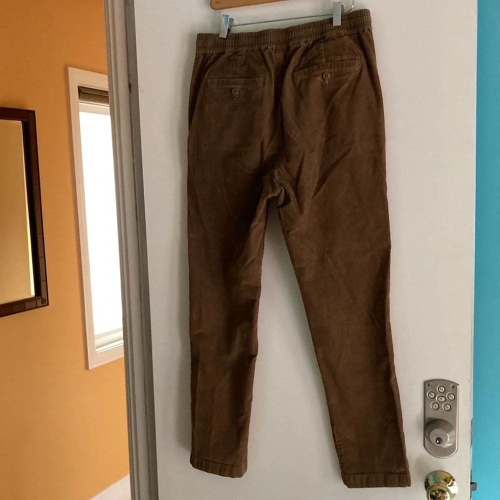 J Crew Sporting Life Corduroy Slim Cord Dock Pant Size M Brown Cotton Fits 32W